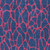 8' X 10' Navy Blue And Dark Pink Geometric Washable Indoor Outdoor Area Rug