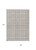 9' X 12' Taupe And Ivory Geometric Washable Indoor Outdoor Area Rug - 880016434286