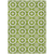 10' X 14' Lime Green Ivory And Beige Floral Medallion Washable Indoor Outdoor Area Rug