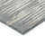 10' X 14' Gray And Ivory Striped Washable Indoor Outdoor Area Rug