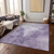 10' X 14' Plum And Purple Abstract Washable Indoor Outdoor Area Rug - Plum, Purple