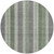 8' Green And Gray Round Striped Washable Indoor Outdoor Area Rug - Green, Gray