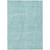 10' X 14' Teal Blue And Aqua Striped Washable Indoor Outdoor Area Rug
