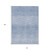 10' X 14' Denim Blue And Blue Abstract Washable Indoor Outdoor Area Rug