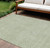 9' X 12' Mint Green Geometric Washable Indoor Outdoor Area Rug