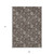 9' X 12' Chocolate Beige And Taupe Floral Washable Indoor Outdoor Area Rug