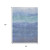 8' X 10' Blue Teal Blue And Sky Blue Abstract Washable Indoor Outdoor Area Rug