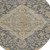 8' Charcoal Gray And Brown Round Oriental Washable Indoor Outdoor Area Rug