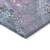 10' X 14' Sky Blue And Purple Abstract Washable Indoor Outdoor Area Rug