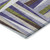 9' X 12' Lavender Brown And Green Geometric Washable Indoor Outdoor Area Rug