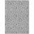 10' X 14' Silver Gray And Charcoal Floral Washable Indoor Outdoor Area Rug