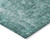 9' X 12' Teal Blue Green And Gray Abstract Washable Indoor Outdoor Area Rug