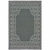 7' X 10' Gray and Ivory Stain Resistant Indoor Outdoor Area Rug