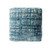 18" Blue Abstract Pouf Ottoman