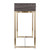 48" Gray and Gold Frame Console Table And Drawers