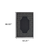 4' X 6' Black and Ivory Stain Resistant Indoor Outdoor Area Rug