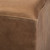 36" Brown Faux Leather Cube Ottoman