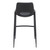 Premium Quality Set of Two 30" Black Faux Leather And Steel Low Back Bar Height Bar Chairs for Living Room Bedroom Office