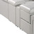 Light Gray Italian Leather Power Reclining U Shaped Twelve Piece Sectional With Console