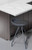 24" Gray Leather and Iron Low Back Counter Height Swivel Bar Chair