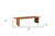 60" Brown Solid Wood Live Edge Dining Bench