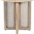22" Natural Solid Wood And Rattan Round End Table