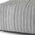 22" Blue and White Textural Stripe Cube Pouf Ottoman