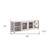 60" Oak Wood Enclosed and Open Storage TV Stand