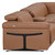 Chestnut Italian Leather Power Reclining U Shaped Ten Piece Corner Sectional With Console