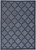 4' X 6' Navy Blue Ikat Indoor Outdoor Area Rug - 606114461487