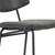 Modern Set of Two 30" Black Faux Leather and Steel Low Back Bar Height Bar Chairs for Living Room Bedroom Office