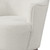 27" Off White Fabric Swivel Barrel Chair