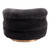 37" Black And Gold Faux Shearling And Upholstered Arm Chair