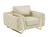 Three Piece Indoor Beige Italian Leather Six Person Seating Set Decor