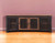 79" Black Solid Wood Cabinet Enclosed Storage Distressed TV Stand