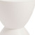 17" White Heavy Duty Plastic Round Pedestal End Table