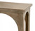 77" Brown Solid Wood Distressed Console Table With Arch Detailing