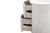 24" White Solid Wood Round Drum End Table With Two Drawers