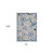 6' X 9' Blue And Grey Toile Non Skid Indoor Outdoor Area Rug - 606114454700