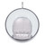 42" Silver Faux Leather Balloon Chair