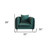32" Green And Black Velvet Arm Chair