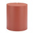 19" Brown Aluminum Round Drum End Table