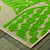 Homeroots Home Decor 7' x 10' Sand and Lime Green Leaves Indoor Outdoor Area Rug