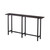 54" Espresso and Black Frame Console Table - 606114801597