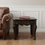 23" Espresso Wood Square End Table