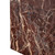 20" Red Marble Square Block End Table