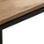 48" Natural and Black Wood Floating Frame Coffee Table