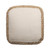 18" Natural Jute Woven Blend Cube Pouf Ottoman