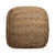 18" Natural Jute Woven Blend Cube Pouf Ottoman