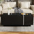 47" Black Wood Extendable Coffee Table With Storage